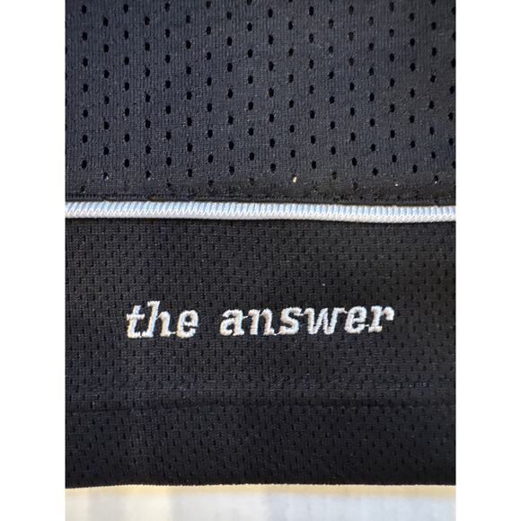 Reebok Authentic Edition Allen Iverson Basketball Jersey Mens XL Black *READ* - Picture 6 of 9